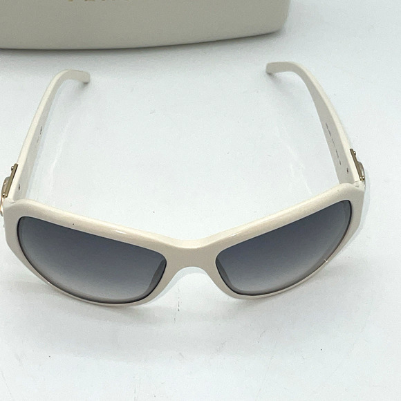 Versace Sunglasses White Gold Logo Gradient Lenses MOD 4092 Case Y2K VINTAGE main image 4